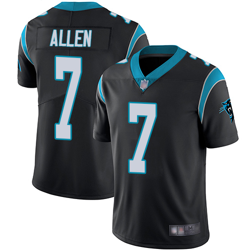 Carolina Panthers Limited Black Men Kyle Allen Home Jersey NFL Football #7 Vapor Untouchable->women nfl jersey->Women Jersey